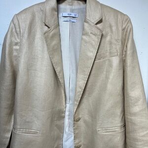 Mango Linen Blazer